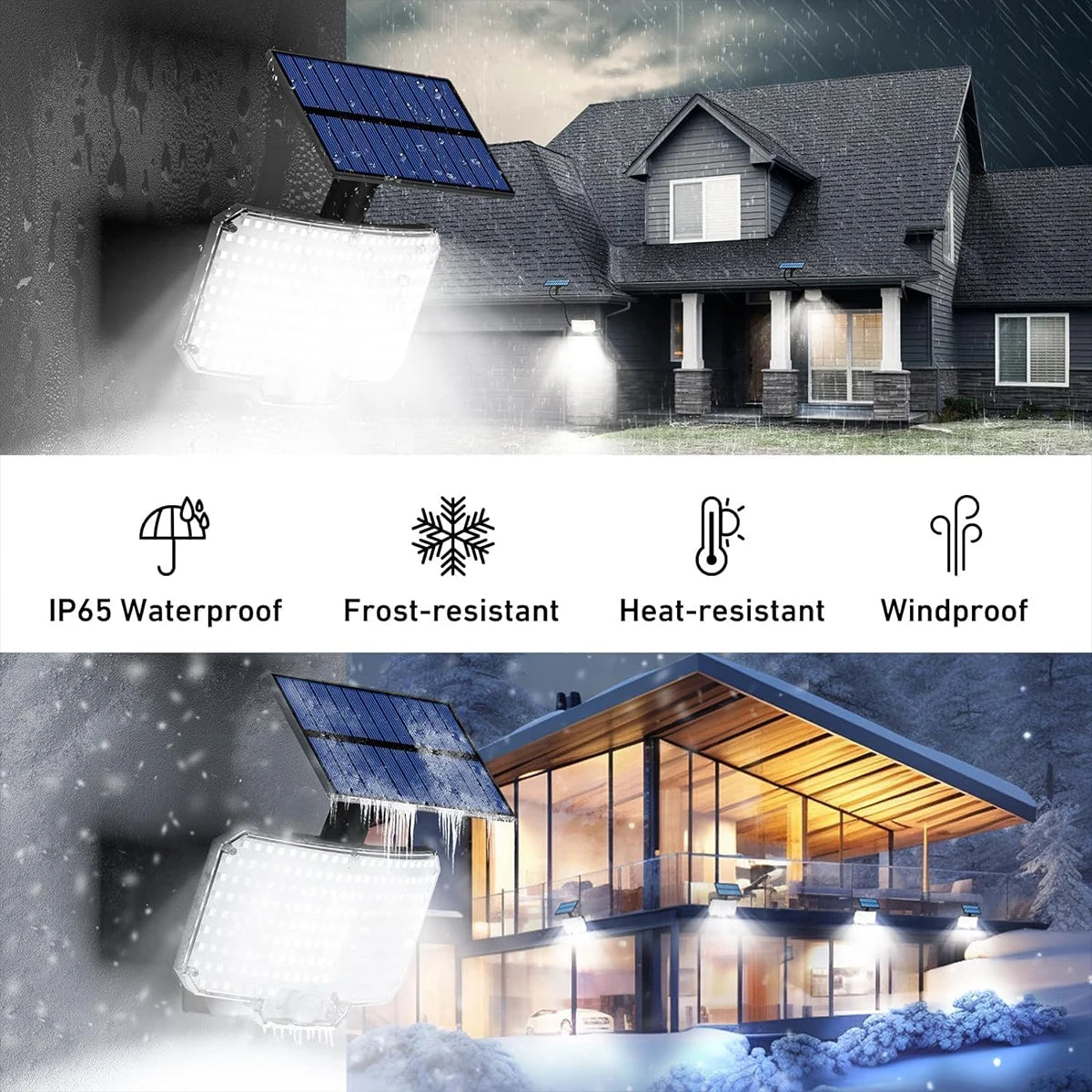 Outdoor Solar Lights | 234 LED Motion Sensor Flood Lights | IP65 Waterproof