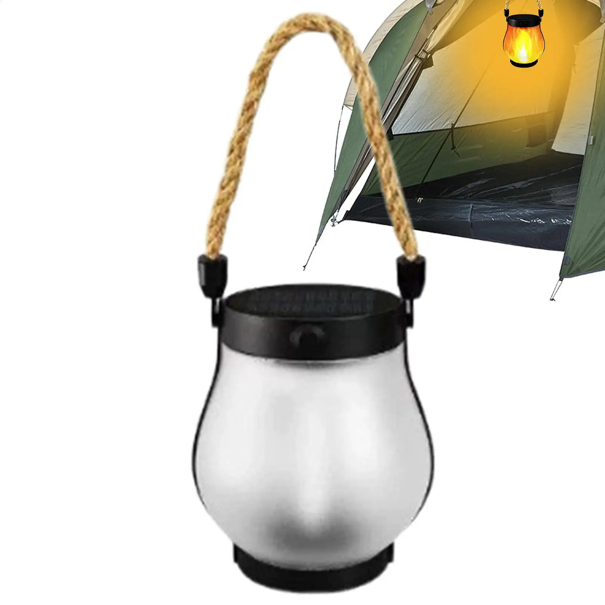 Dancing Flame Solar Lantern Lights