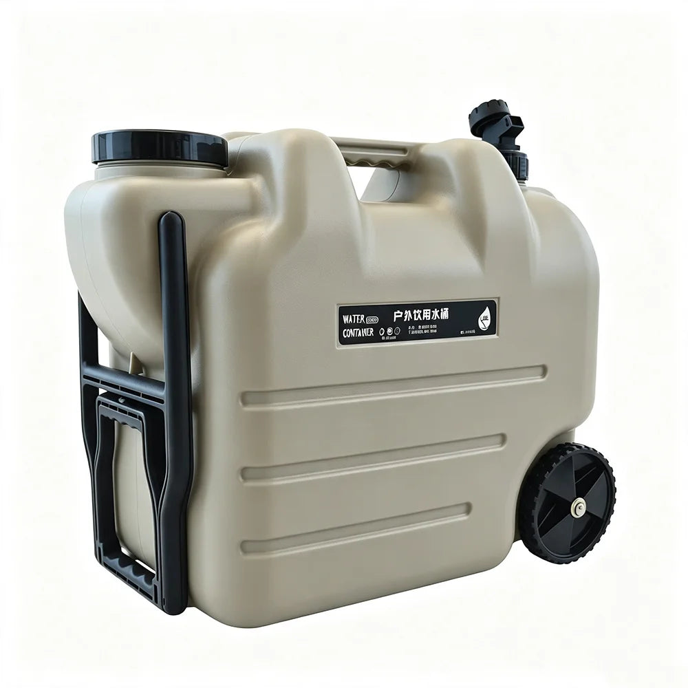 7.4 Gallon Water Container with Tap and Wheels