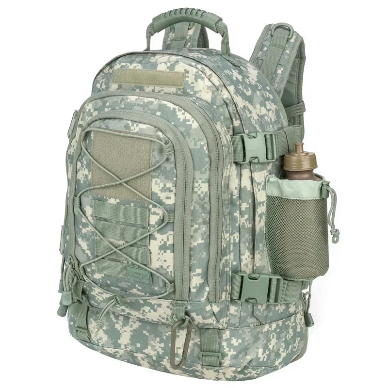 60L Military Tactical Blackout Backpack