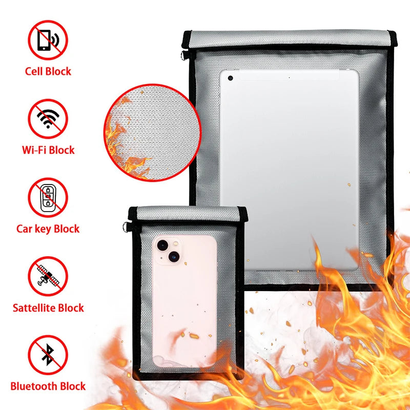 Fireproof and Waterproof Faraday Bag | EMP Protection Pouch
