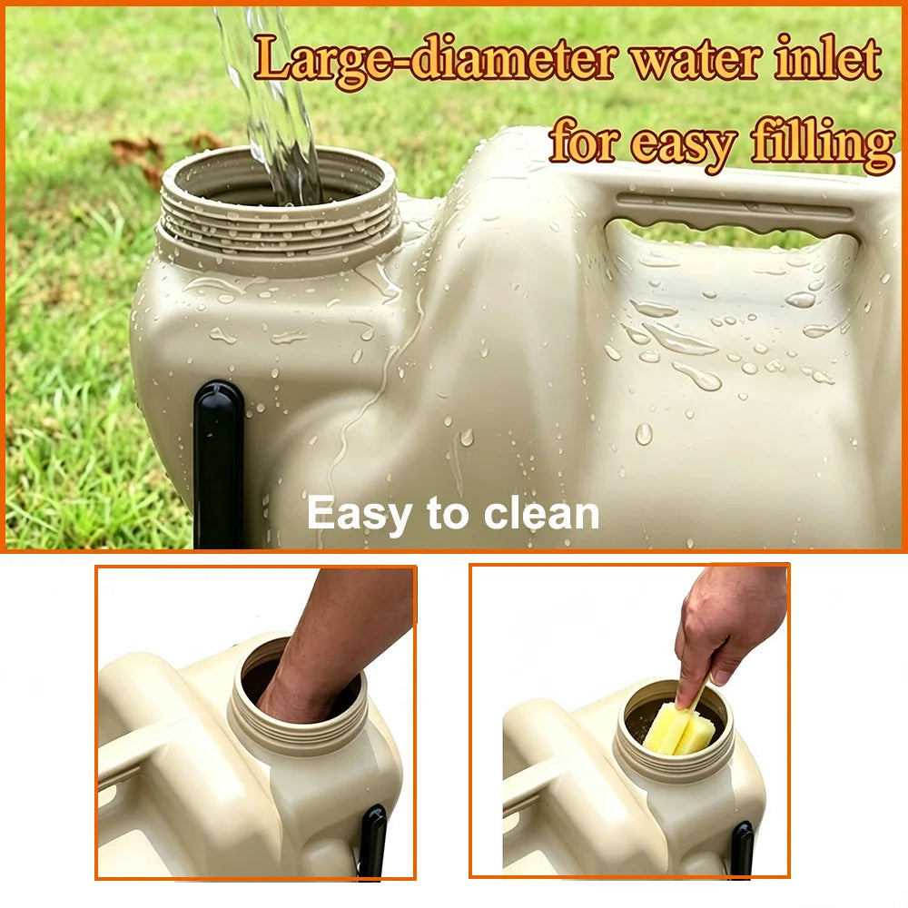 7.4 Gallon Water Container with Tap and Wheels