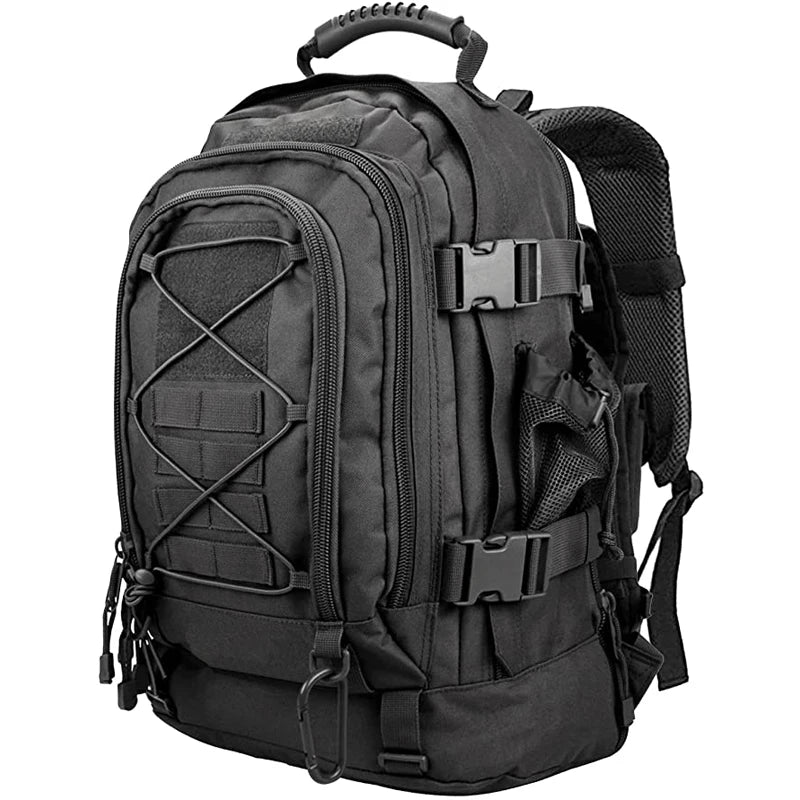 60L Military Tactical Blackout Backpack